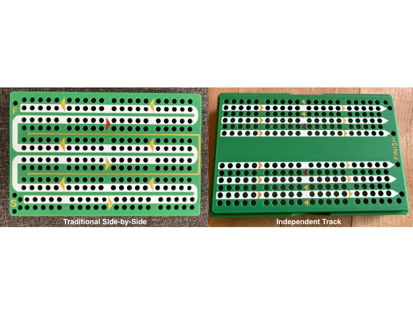 Playing Cards Logo - Personalized Travel Cribbage Board