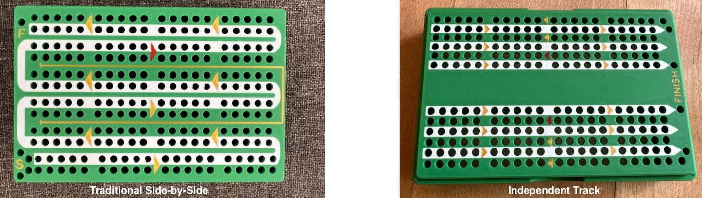 Solid Color Travel Cribbage Board