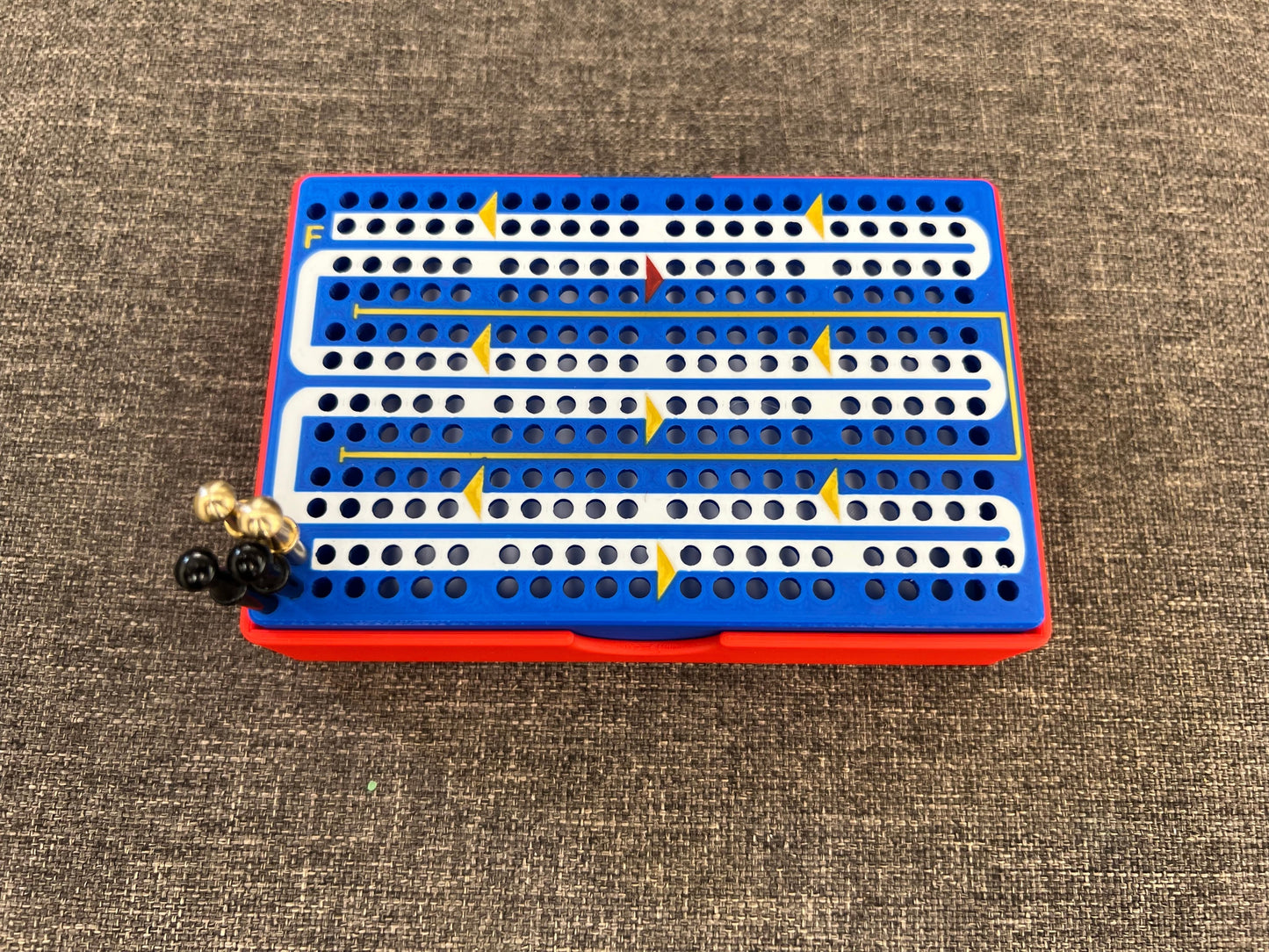 Solid Color Travel Cribbage Board