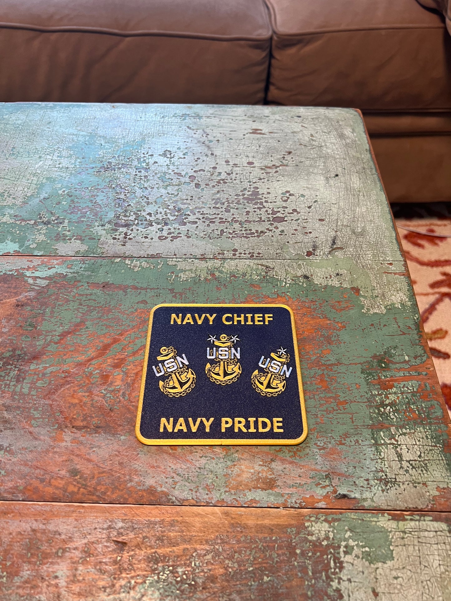Navy Chief Drink Coasters