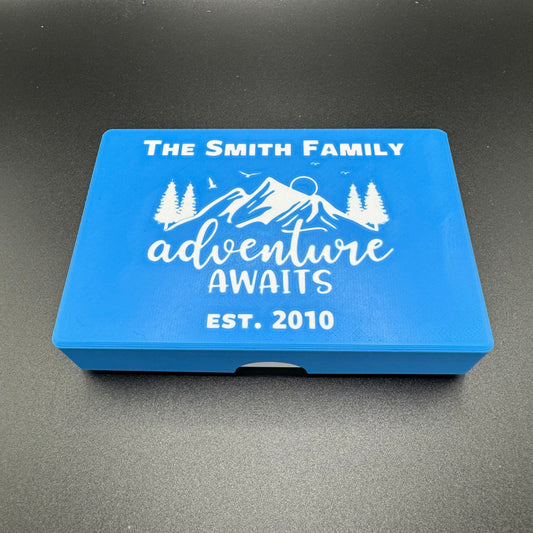 Adventure Awaits - Personalized Travel Cribbage Board