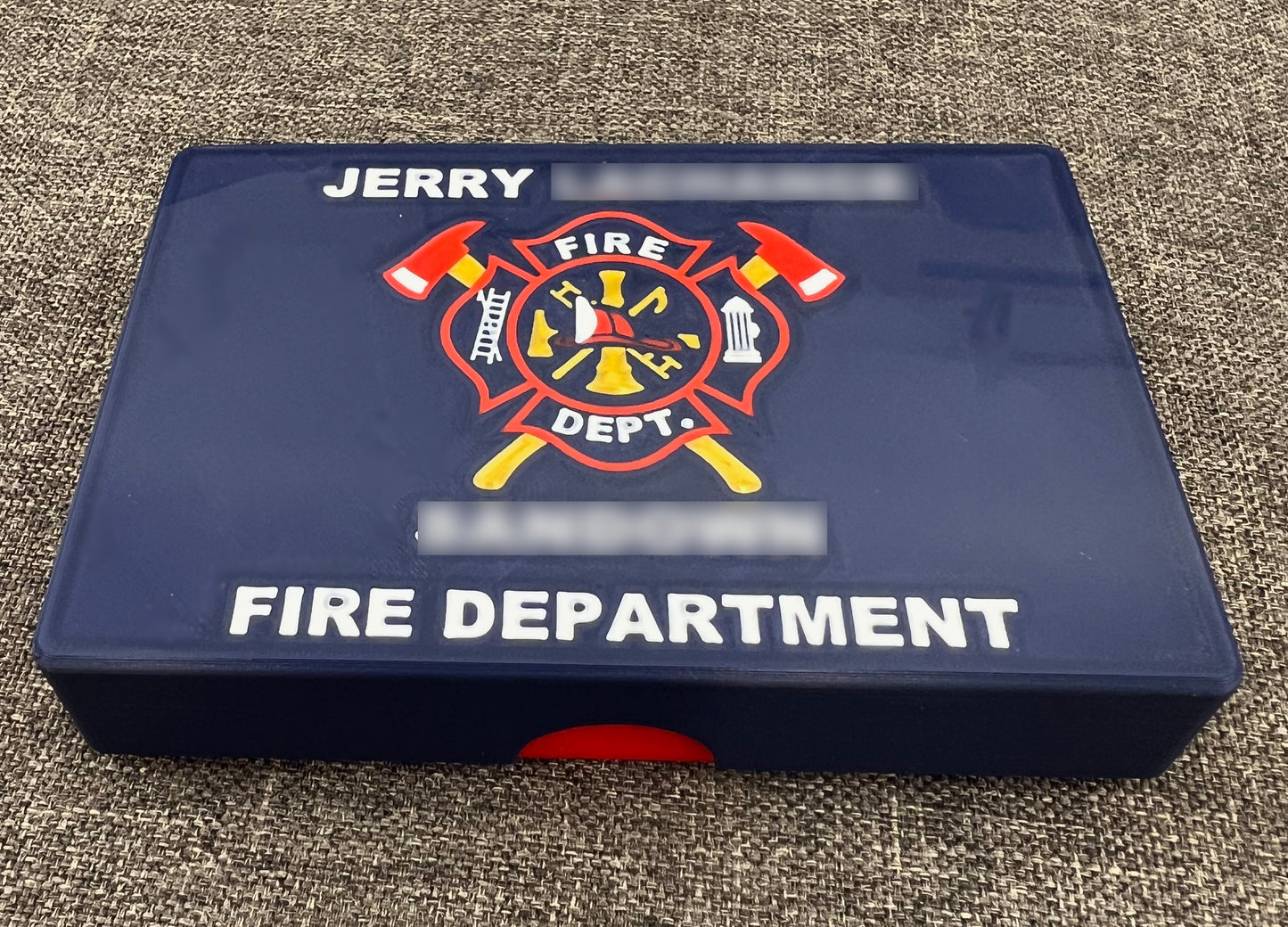 Military/Fire/EMS Themed Personalized Travel Cribbage Board