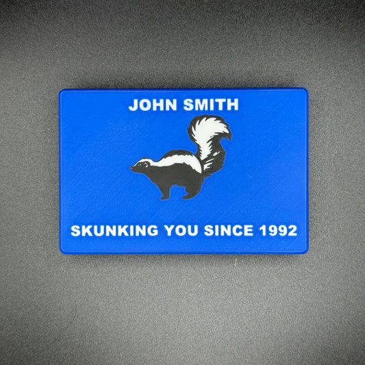 Skunk Logo - Personalized Travel Cribbage Board