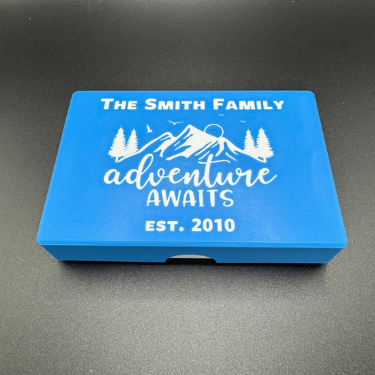 Adventure Awaits - Personalized Travel Cribbage Board